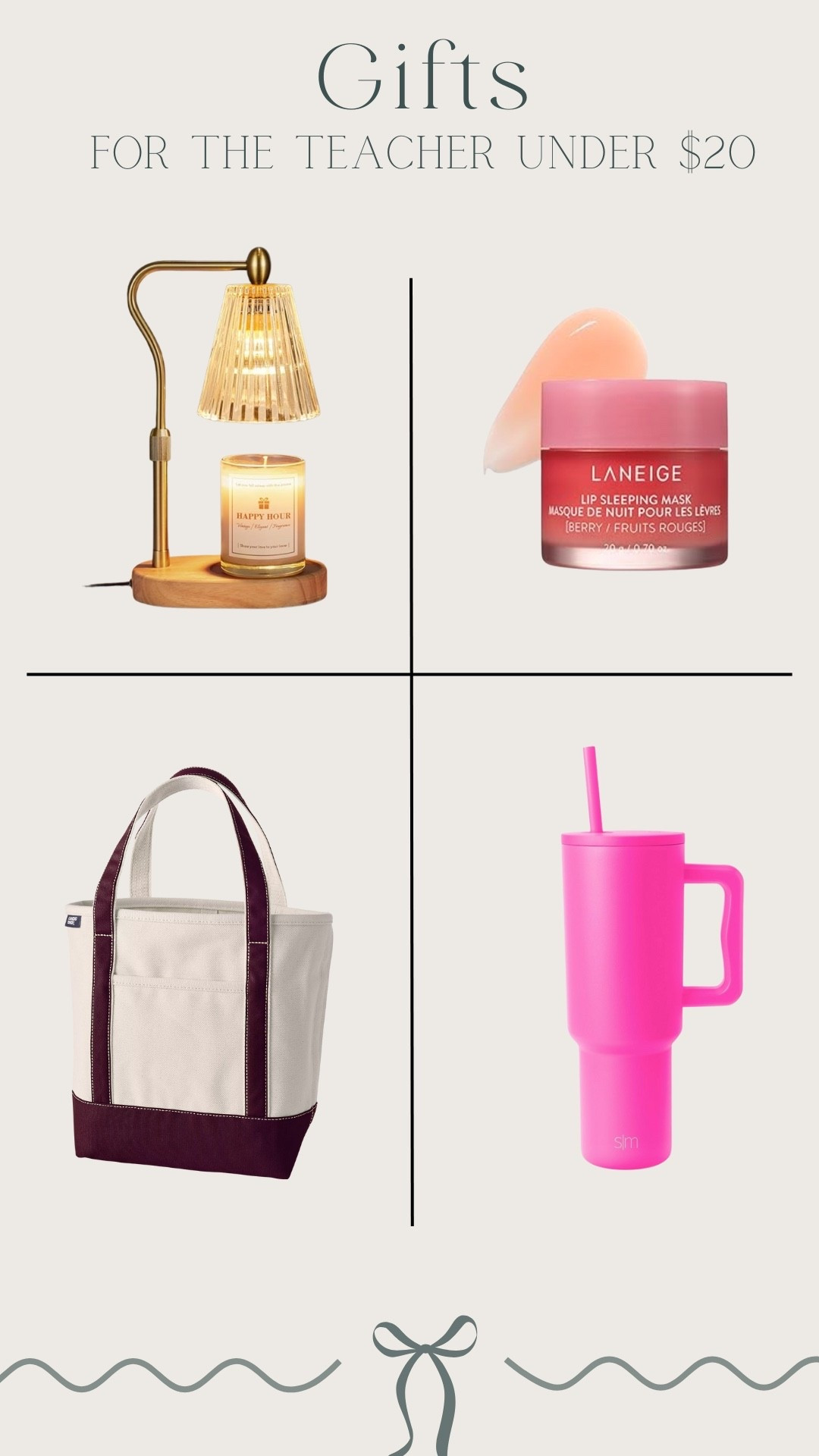 4 gift ideas for teachers that are less than $20! 