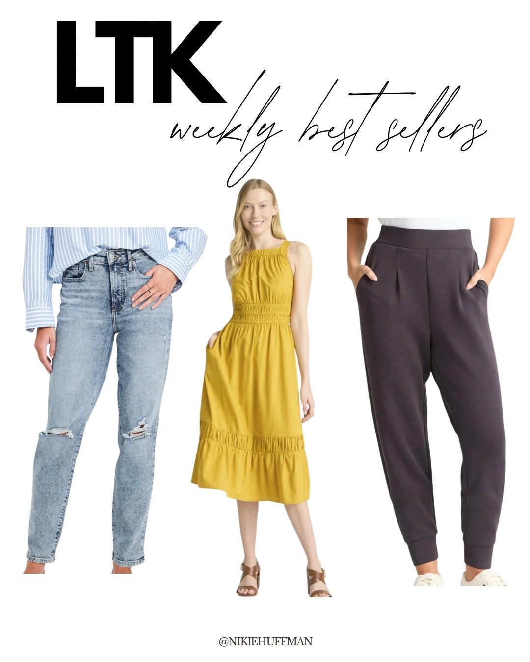 Last week’s top sellers in my LTK! 

Jeans- Old Navy 40% off now
Dress + Joggers- Walmart


#LTKMidsize #LTKSaleAlert #LTKActive