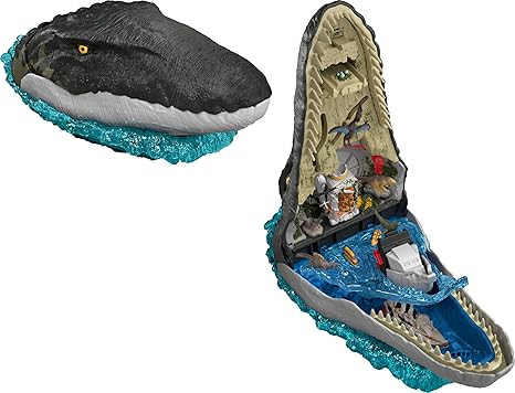 Mattel Jurassic World Jurassic World Rebirth Deluxe Mosasaurus Playset with 7 Interactive Feature... | Amazon (US)