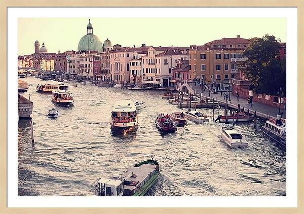 Boats of Venice Framed Print | Fine Art America