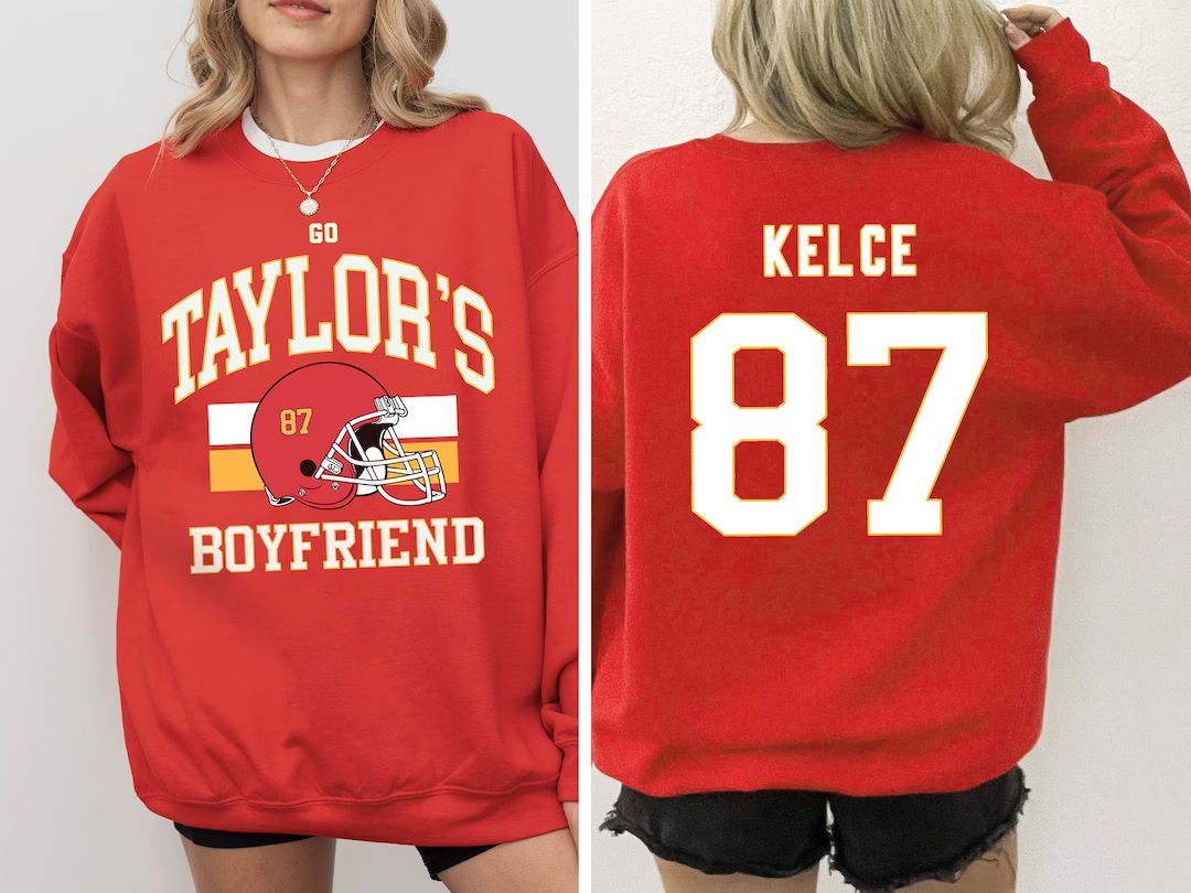 Taylor and Travis Sweatshirt Go Taylors Boyfriend Sweatshirt Football Era Sweatshirt Vintage Karm... | Etsy (US)