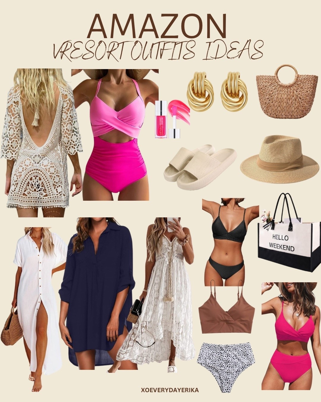 Amazon Vacay Resort Ideas

Two piece pink bathing suit, Amazon, beach tote bag, swimsuit cover up, ruffle beach dress

 #vacayoutfits #vacayresortoutfit #winterresort #beachresortoutfit #

#LTKSeasonal #LTKTravel #LTKSwim