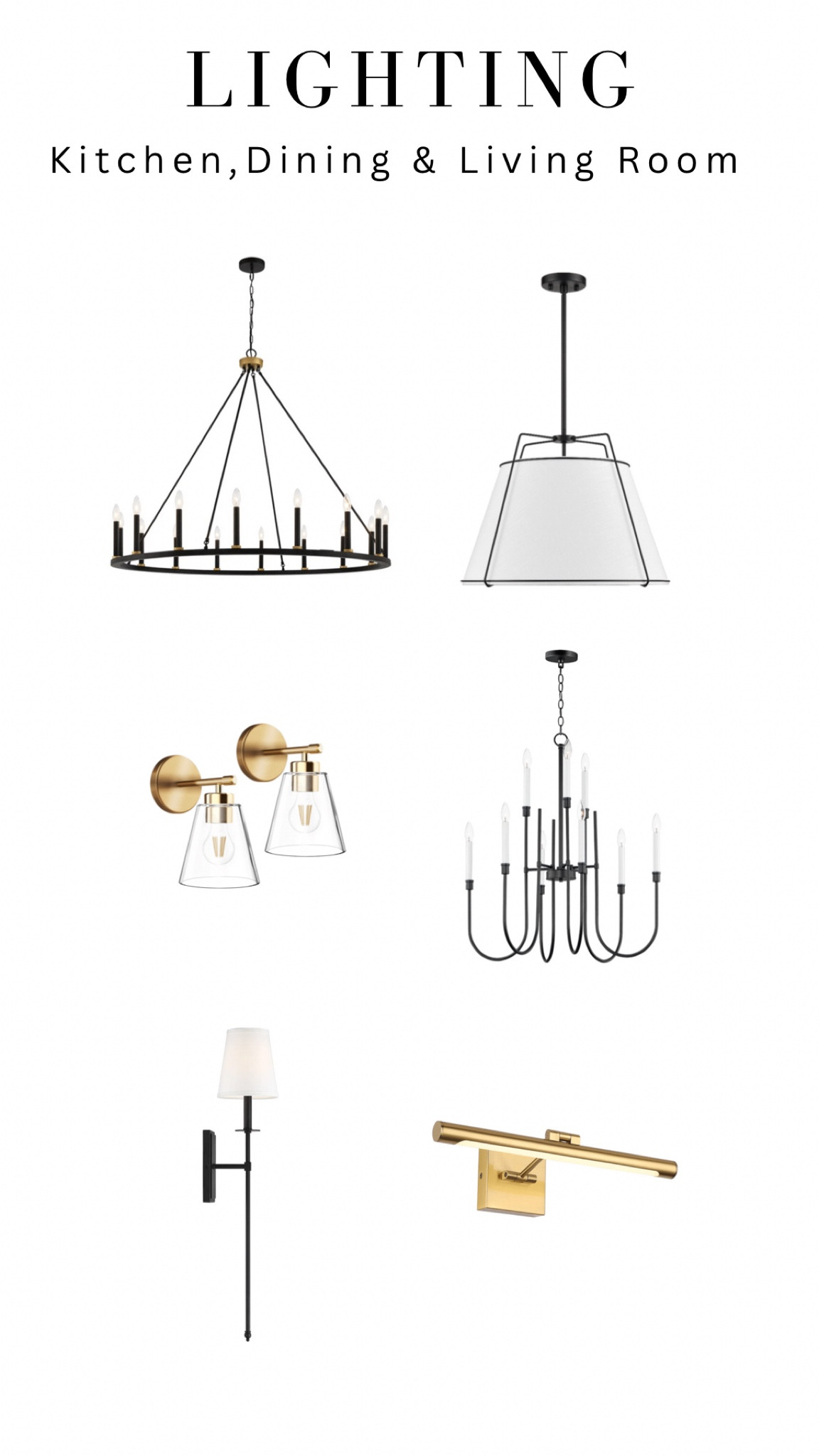 Kitchen, Dining & Living Room Lighting 

#LTKhome