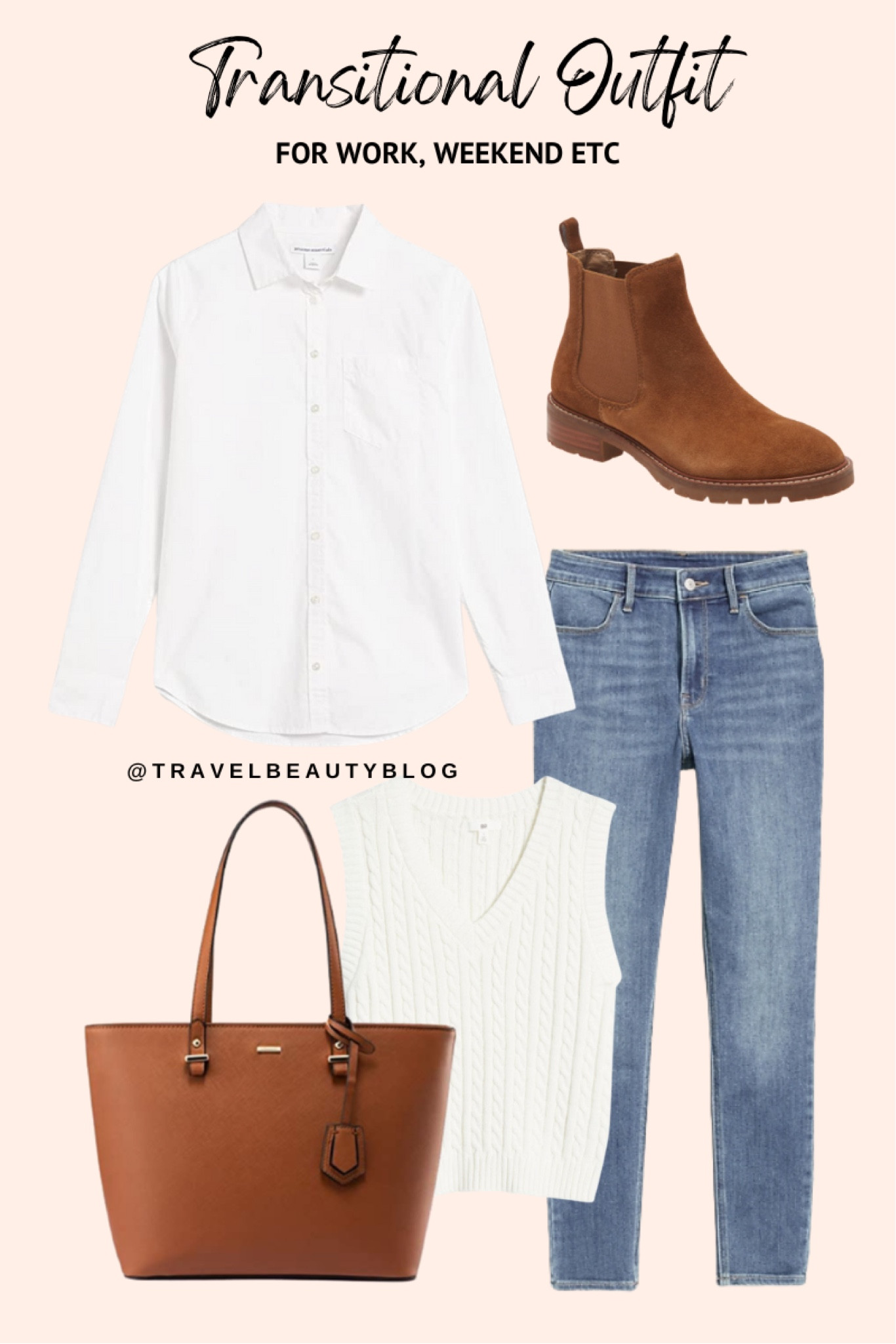 Casual summer to fall outfit to make your transition easy 

#LTKSeasonal #LTKunder100 #LTKworkwear