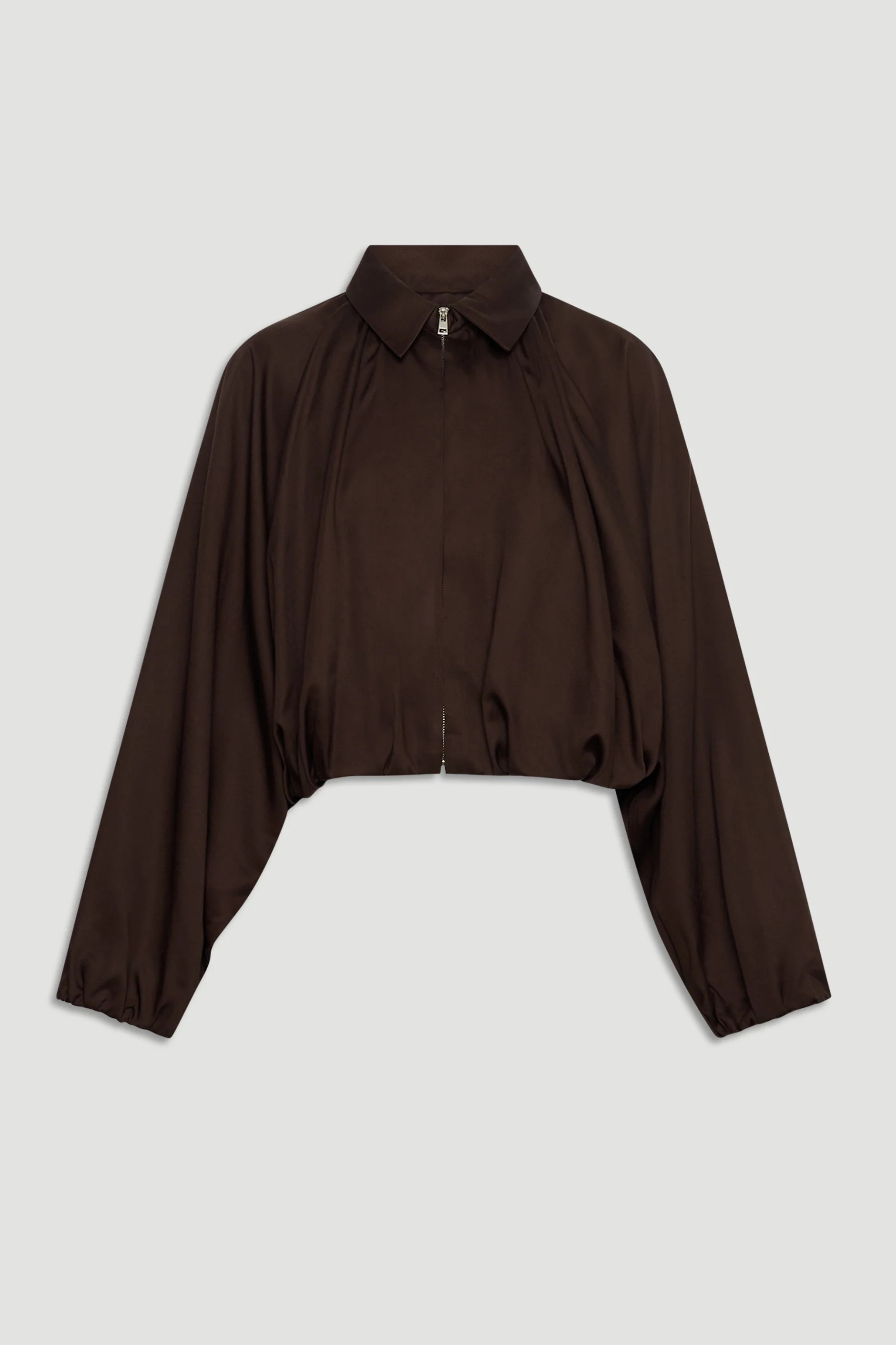 Tayla Puffed Sleeve Jacket - Espresso | DECJUBA