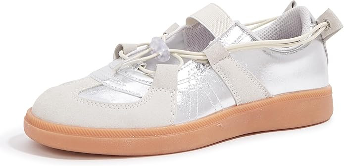 LUCKY STEP Women's Ballet Fashion Sneakers Casual Comfortable Retro Flats Lightweight Breathable ... | Amazon (US)