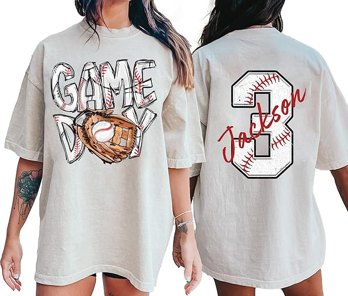 Personalized Baseball Mom Shirt, Baseball Sweatshirt, Sports Mom Gifts, Baseball Mom Hoodie, Base... | Amazon (US)