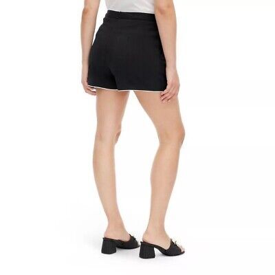 Diane Von Furstenberg  Side Wrap Black Mini Skort -DVF Target Size X-Large  | eBay | eBay US