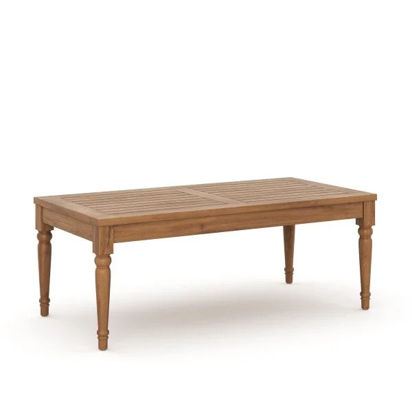 New Classic Furniture Savannah 47" Wood Patio Coffee Table in Natural | Walmart (US)