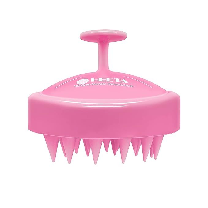 Amazon.com : Hair Shampoo Brush, HEETA Scalp Care Hair Brush with Soft Silicone Scalp Massager (R... | Amazon (US)