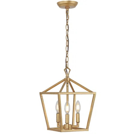 Kelly Clarkson Home Kay 3 - Light Lantern Geometric Chandelier | Wayfair | Wayfair Professional