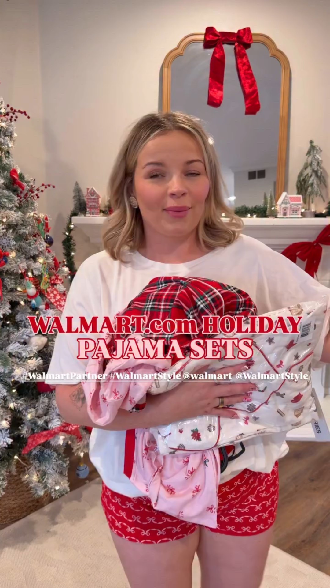 #WalmartPartner #WalmartStyle @Walmart @WalmartStyle Say Snag these festive pajamas from Walmart.com! All super soft and cozy - perfect for snuggling up and opening gifts in the morning! 🩷🎁🎄🫶🏼

#LTKSeasonal #LTKMidsize #LTKHoliday