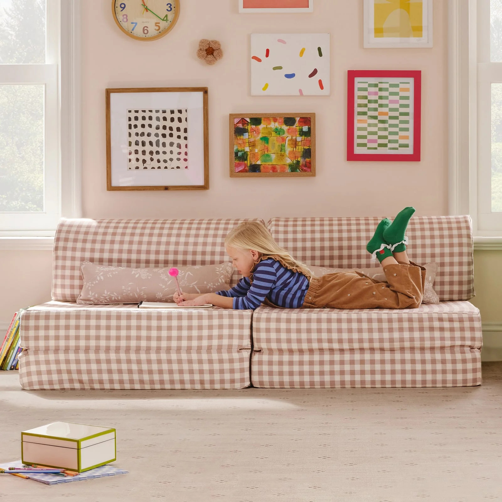 Neutral Modular Couch | Gingham | House of Noa | House of Noa