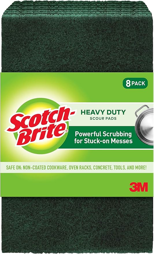 Scotch-Brite Scour Pads, Heavy Duty Scouring Pads for Cleaning Kitchen and Household, multipurpos... | Amazon (US)