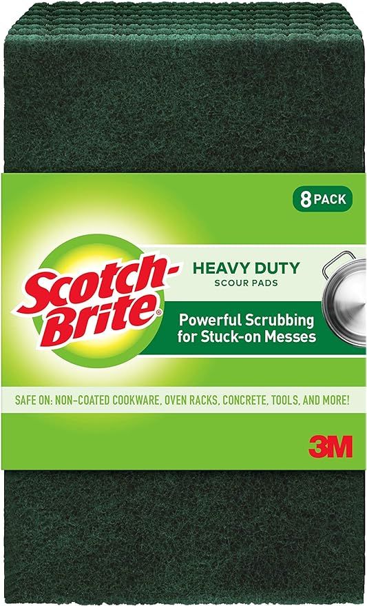 Scotch-Brite Scour Pads, Heavy Duty Scouring Pads for Cleaning Kitchen and Household, multipurpos... | Amazon (US)
