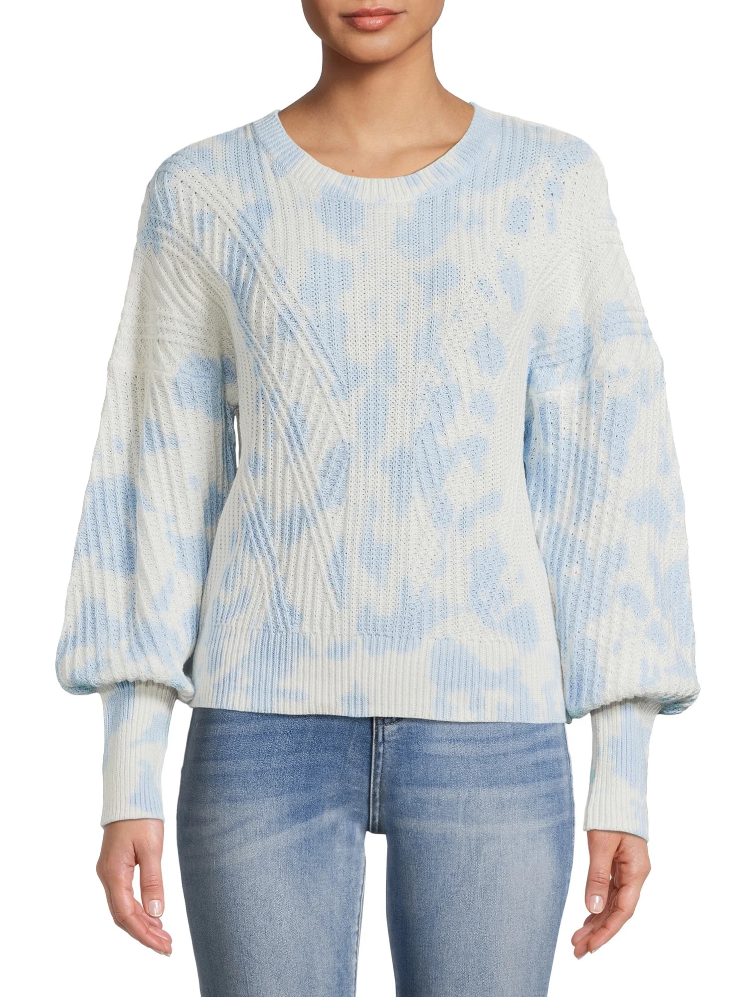 Time and Tru Women's Mixed Rib Sweater | Walmart (US)