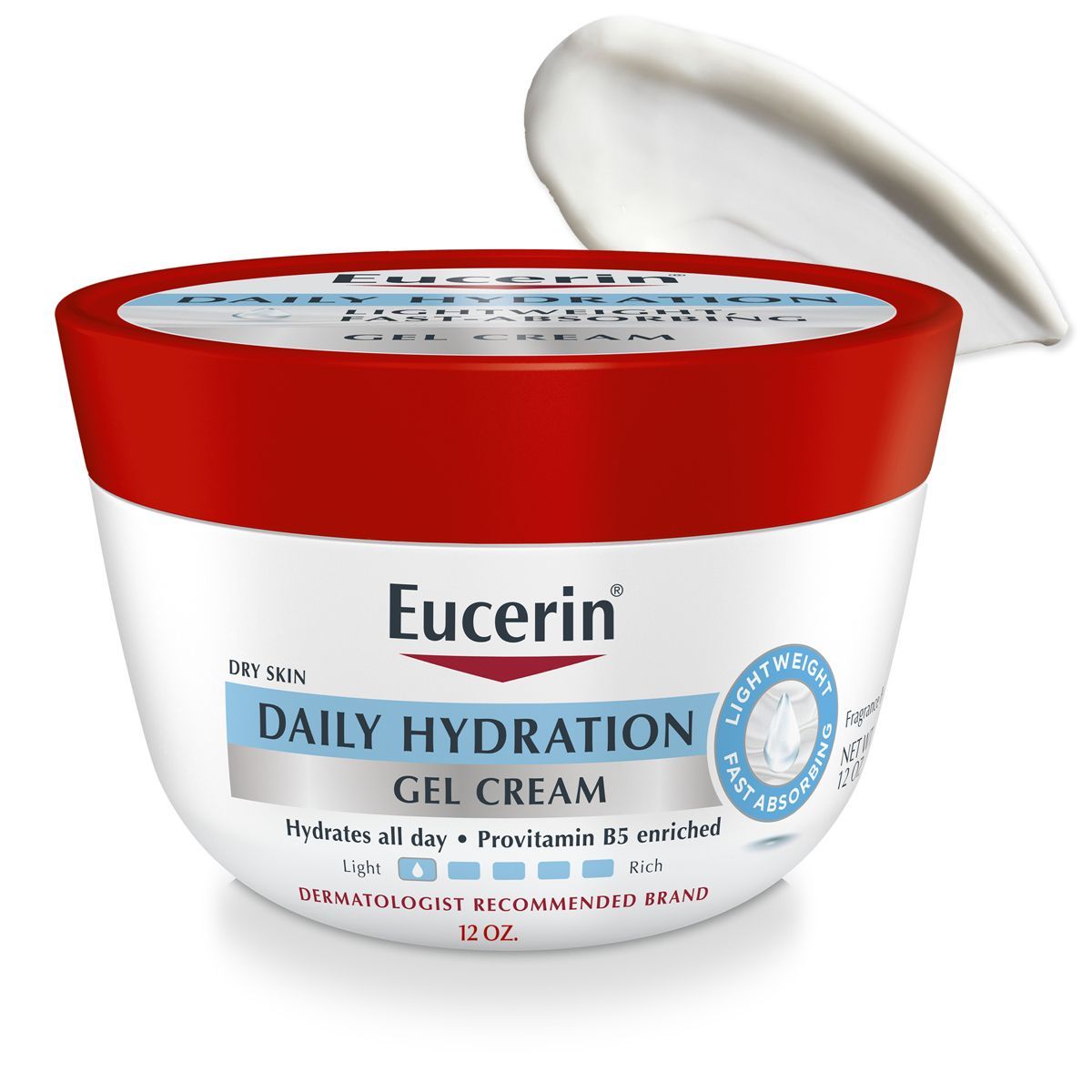 Eucerin Daily Hydration Gel Cream Unscented - 12oz | Target