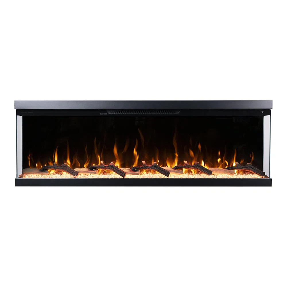 Modern Ember Aerus Skyline Linear Multi Sided Smart Electric Fireplace - Alexa & Google Asst | Perigold