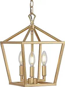 JONATHAN Y JYL7601B Pagoda Lantern Dimmable Adjustable Metal LED Pendant Classic Traditional Farm... | Amazon (US)