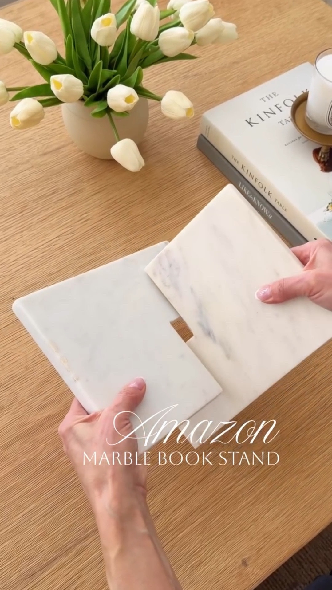 Spring decor, marble book stand from Amazon 

#LTKHome