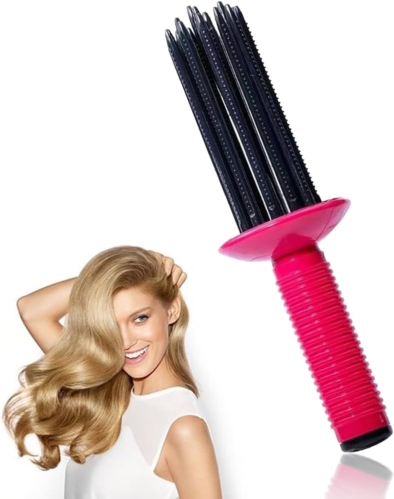 Curling Roll Comb, 2024 New Curling Roll Comb for Curly Hair, Hair Fluffy Curling Roll Comb, Curl... | Amazon (US)