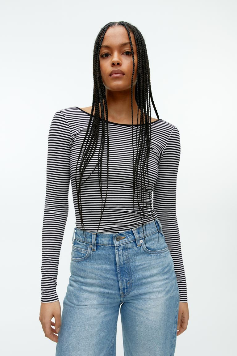 Scoop-Neck Jersey Top | H&M (UK, MY, IN, SG, PH, TW, HK)