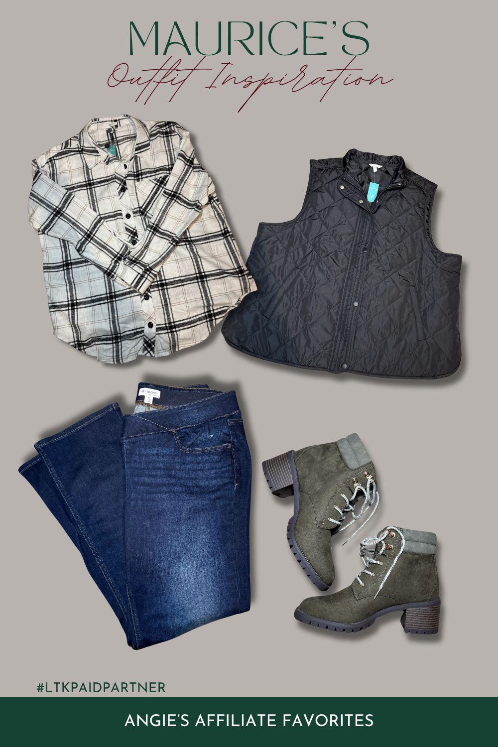 I just bought these at Maurices, and I love them! Great outfit for any casual event. The boots are super cute!  

 #LTKPlusSize