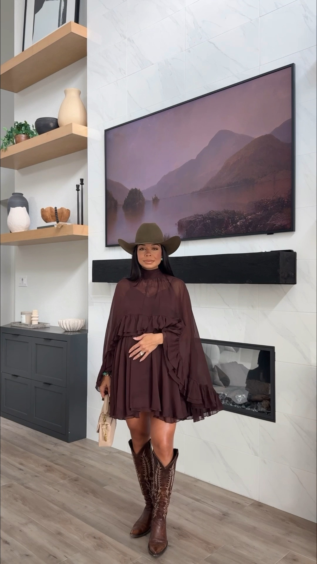 What I wore to my company’s Stockholder Dinner at 6 months pregnant 🤰🏻🐎  This is not a maternity dress but worked so well for the bump!

#LTKdayinmylife #LTKBump #LTKootd