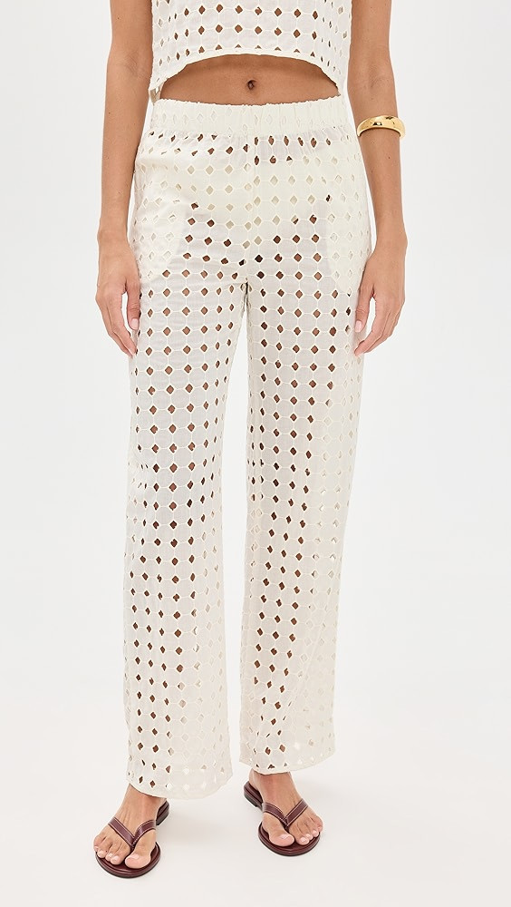 LE BOP Eyelet Odette Pants | Shopbop | Shopbop