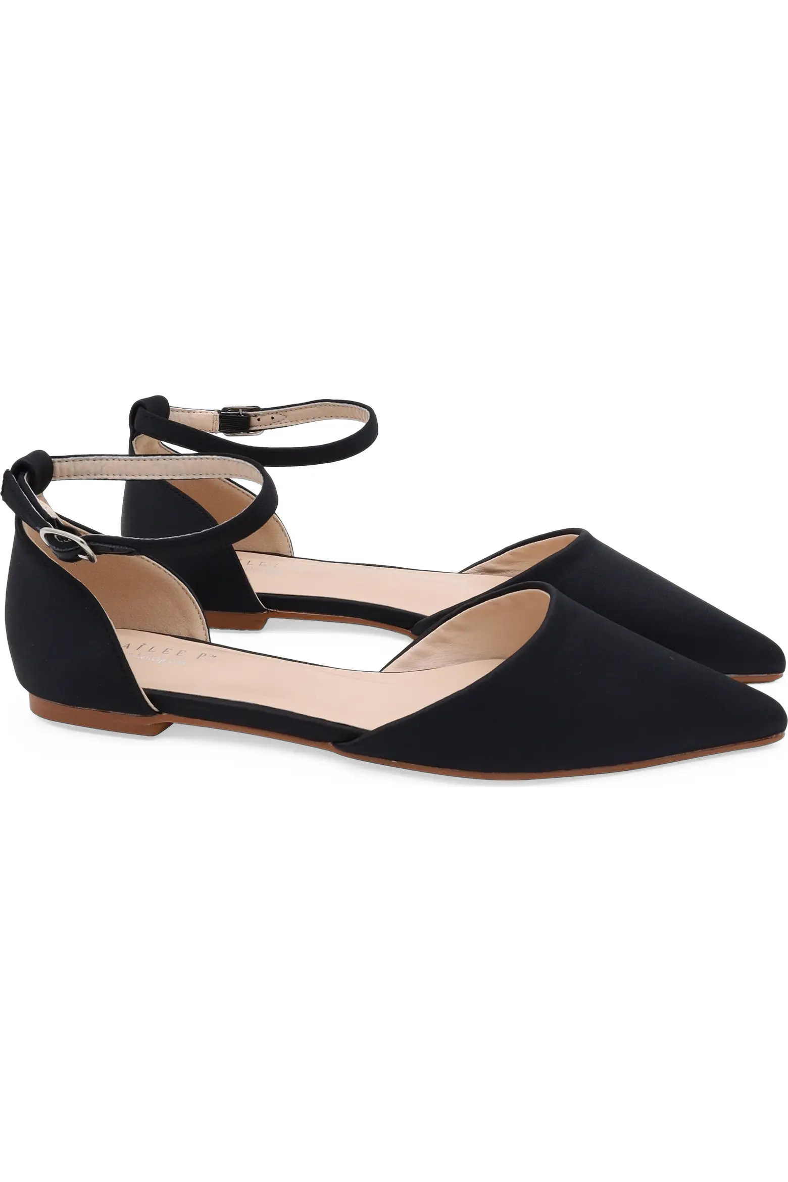 Kailee P Bella Satin Pointed Toe Flats (Women) | Nordstrom | Nordstrom