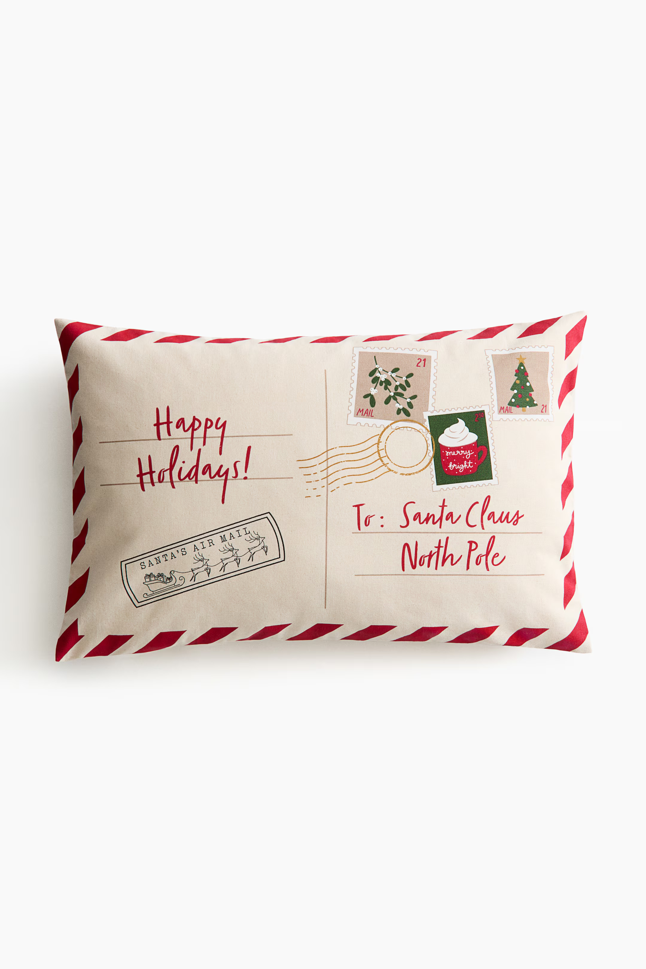 Printed Cotton Canvas Cushion Cover | H&M (US + CA)