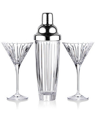 Marquis by Waterford Herald Cocktail Shaker and Martini Glasses, Set of 3, Macy's Exclusive - Mac... | Macy's