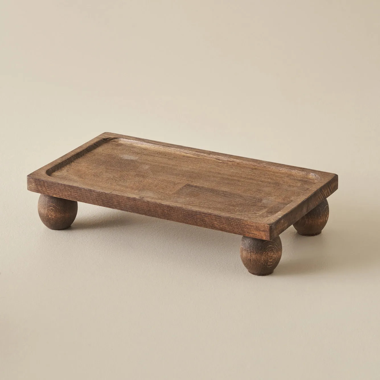 Wooden Rectangular Serving Stand | Bella Maison USA