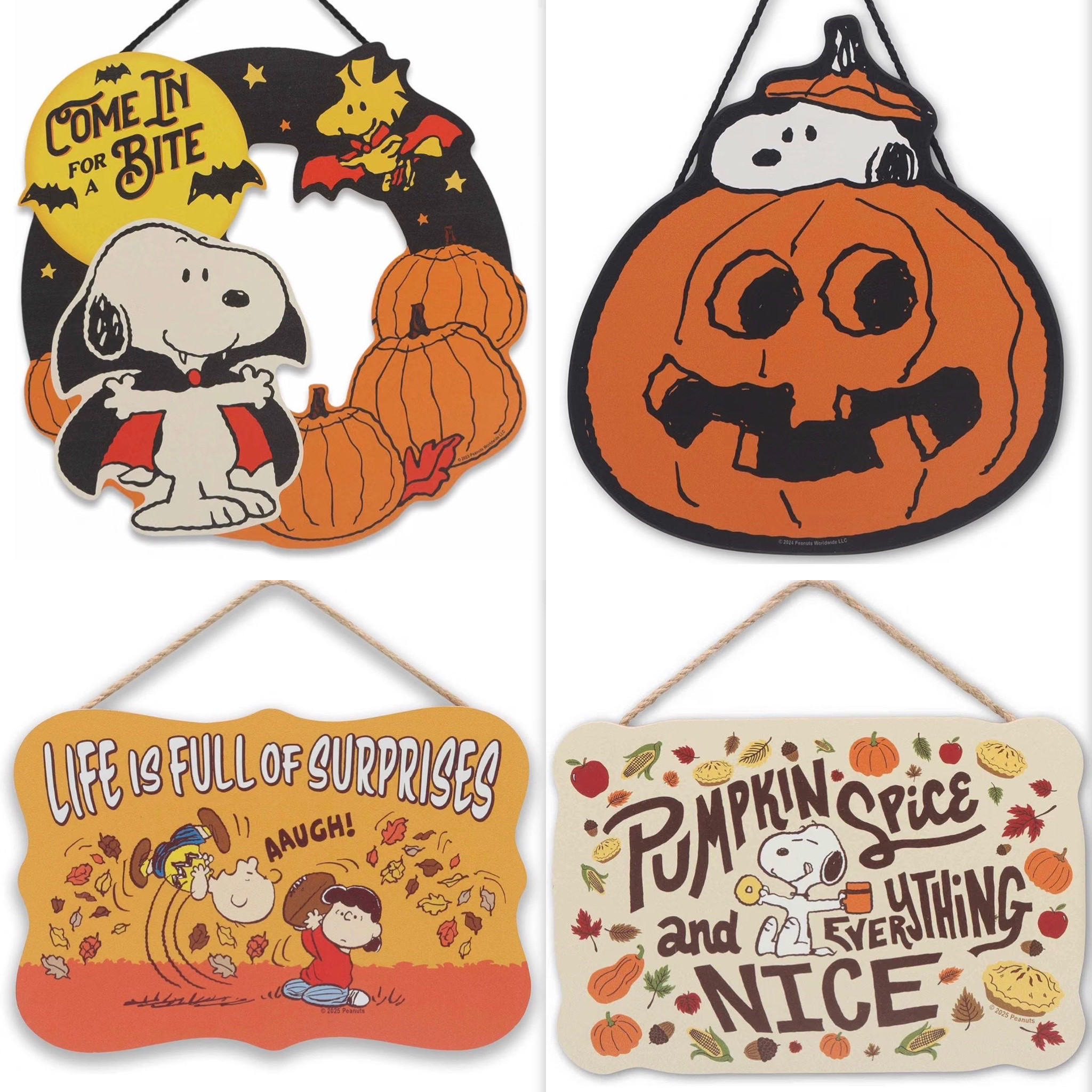 The cutest Snoopy/Peanuts Halloween signs! I love watching the Charlie Brown Halloween and Thanksgiving specials every year!! These are all under $20 and perfect to get you ready for Spooky season/Fall!!

#LTKSeasonal #LTKHome #LTKKids