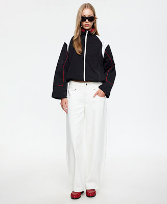 Women's Shoreline Windbreaker High Neck Jacket | Macy's