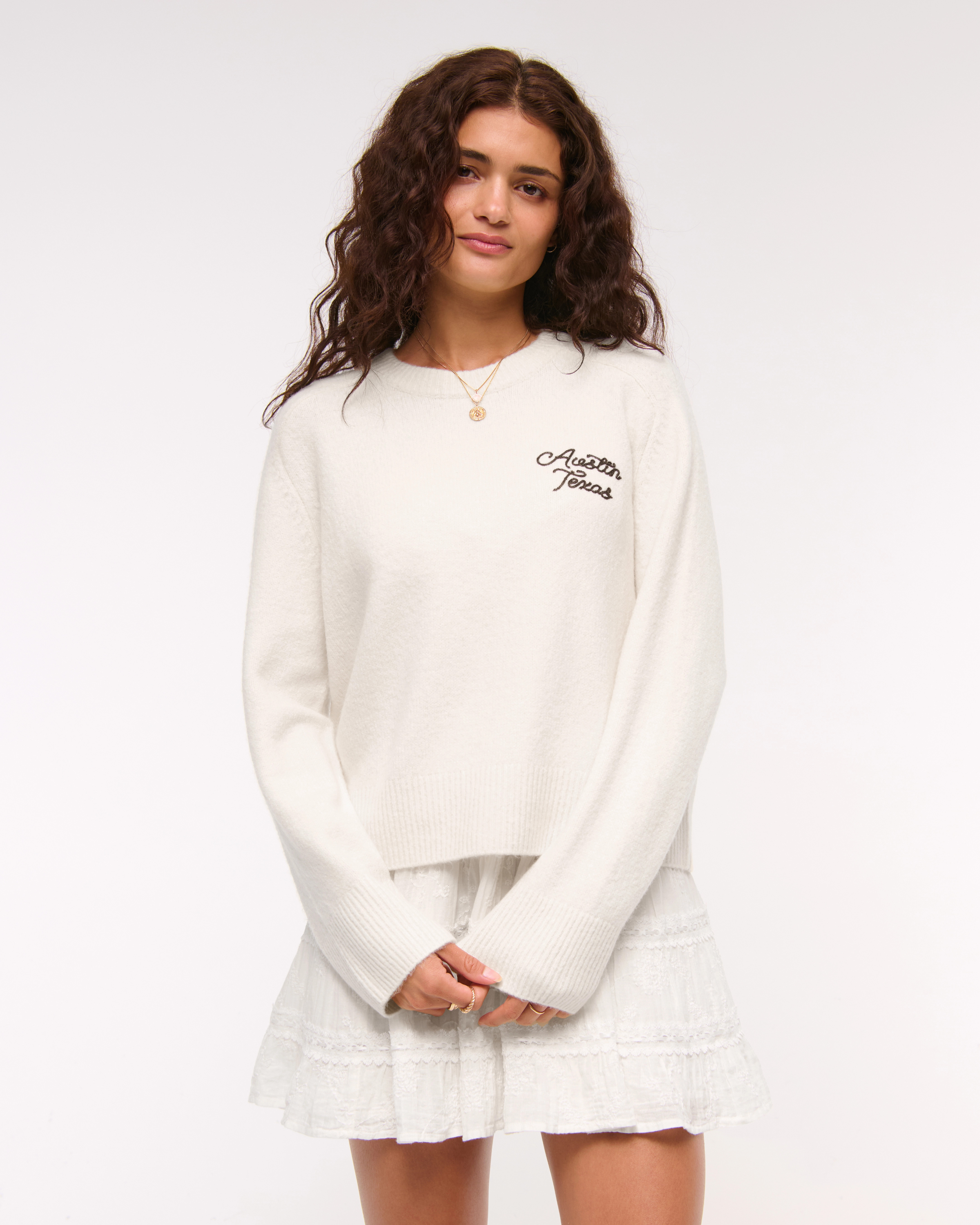 The A&F Madeline Western Crew Sweater | Abercrombie & Fitch (US)