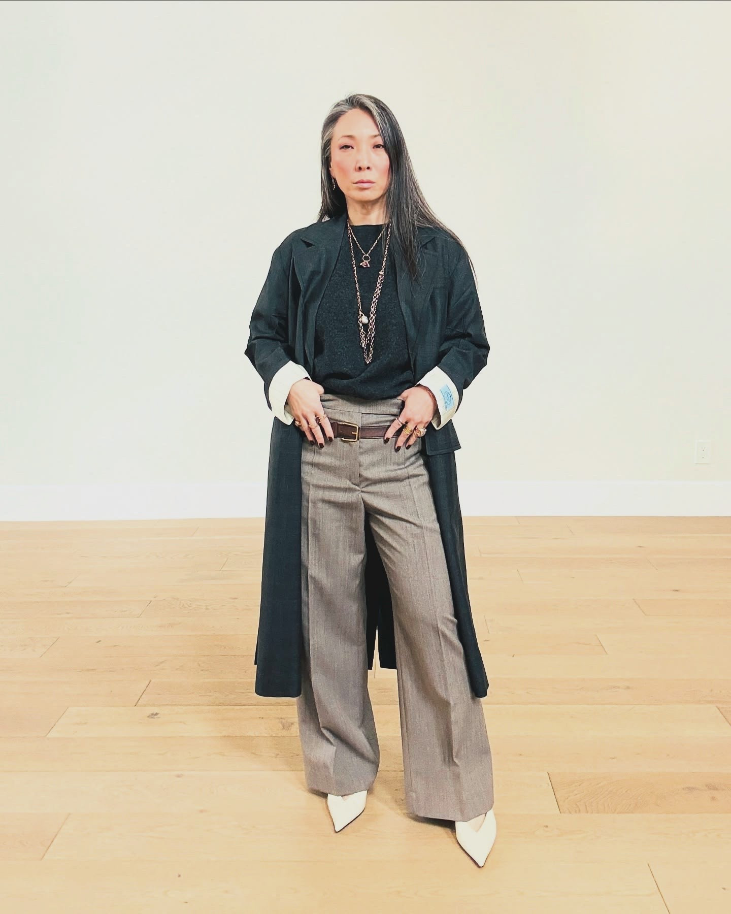 Be prepared to see a lot of these pants.

Jackets & Pants @prada
Shoes @toteme
Sweater @cosstores 
Jewelry @lucifervirhonestus 
Attitude @perimenopause 

#prada #toteme #luxuryfashion