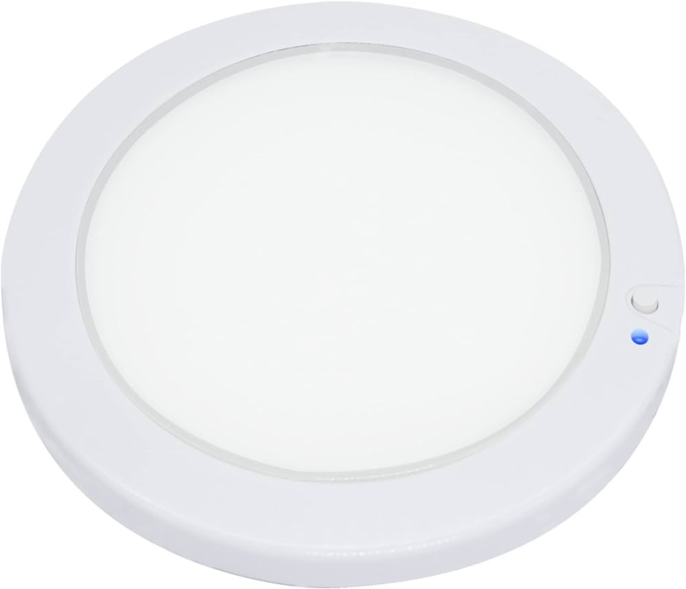 Facon 5Inch LED RV Panel Light Surface Mount 12V DC Interior Light with On&Off Switch and Blue In... | Amazon (US)