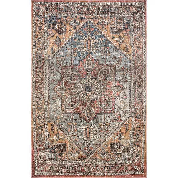 nuLOOM Traditional Amber Medallion Area Rug | Target