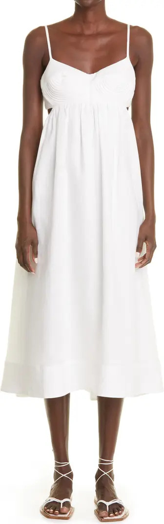 Rosa Floral Print Bralette Linen SundressZIMMERMANN | Nordstrom