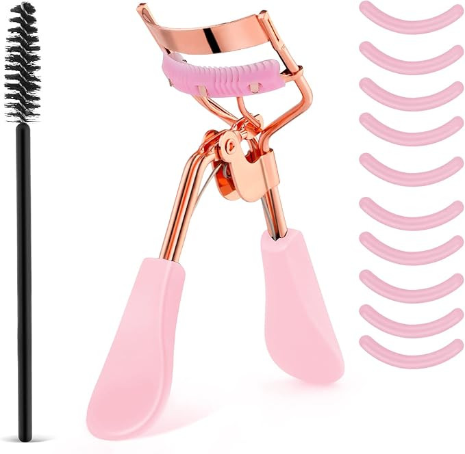 Eyelash Curler Kit Metal Eye Lashes Curler，Professional Makeup Tool with Built-in Comb Eye with... | Amazon (US)