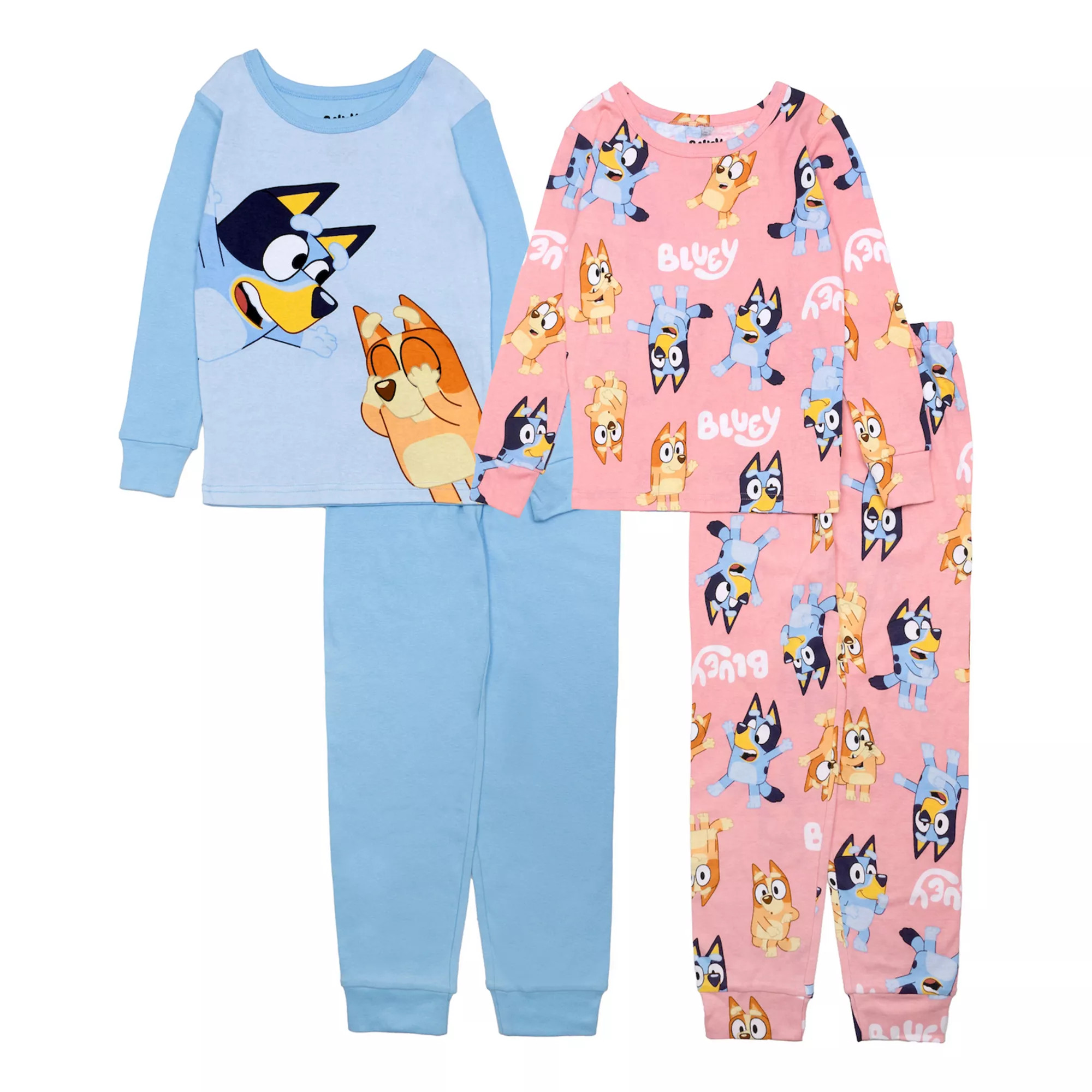 Girls 4-8 Bluey Peek A Boo 4-Piece Pajama Set | Kohl's