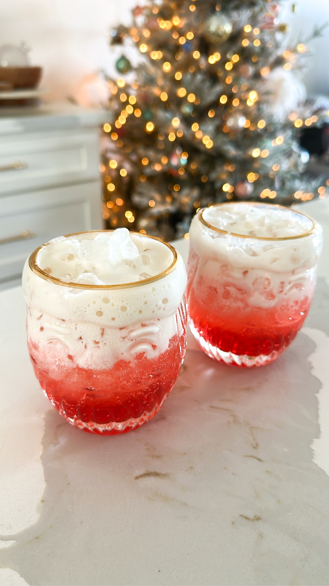 Dirty Santa mocktail for cozy holiday nights. A fun Shirley Temple twist with vanilla cold foam. Linking the glasses and a few of my go-to ingredients to make it easy. 

#anthro #targetfinds #founditonamazon

#LTKSeasonal #LTKHome #LTKHoliday