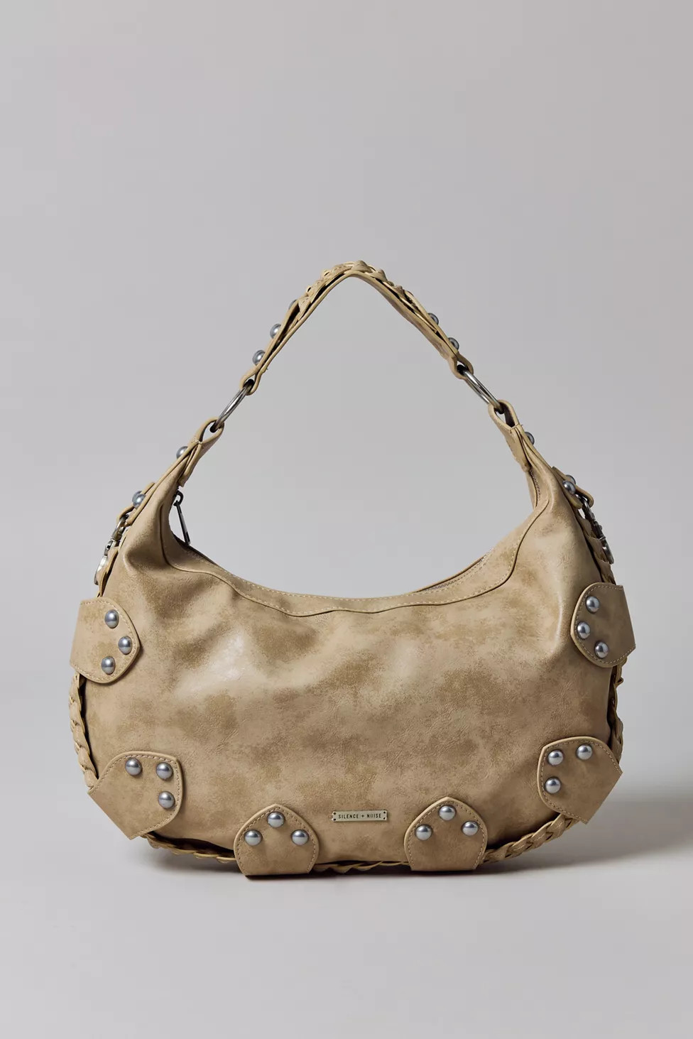 Silence + Noise Emory Studded Hobo Bag | Urban Outfitters (US and RoW)