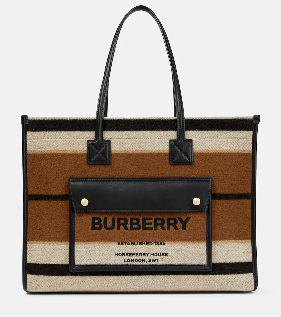 Freya Medium striped wool felt tote | Mytheresa (US/CA)