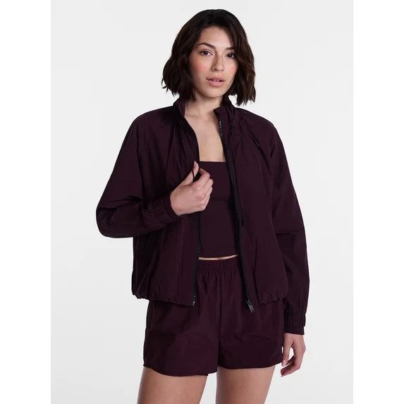Avia Women's and Women's Plus Crinkle Jacket, Sizes XS-4X | Walmart (US)