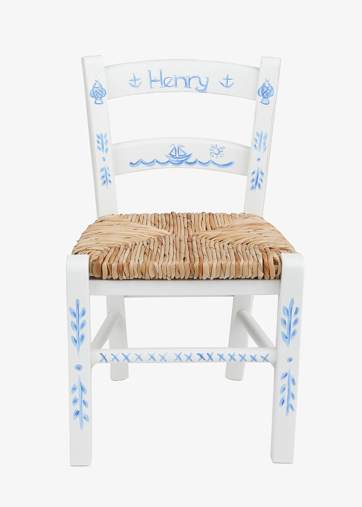 Child's Chair in Blue Boat and Fish | Over The Moon