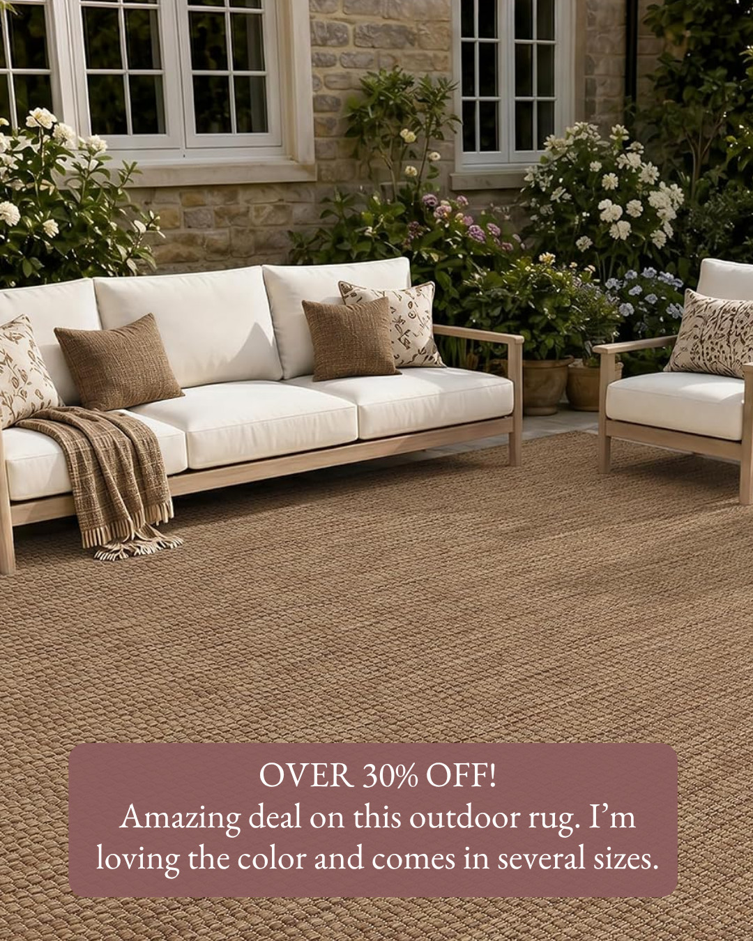 Over 30% off with the Amazon Early Prime Deals! Amazing deal on this outdoor rug. I am loving the color and it comes in several sizes. 

 #amazonprimedeals #earlyprimedeals #primeday #amazondeals #outdoorrug #patiodecor #outdoorliving #patio #backyard #outdoordecor #amazonhome #homedecor #homefinds #salealert #founditonamazon #LTKSaleAlert