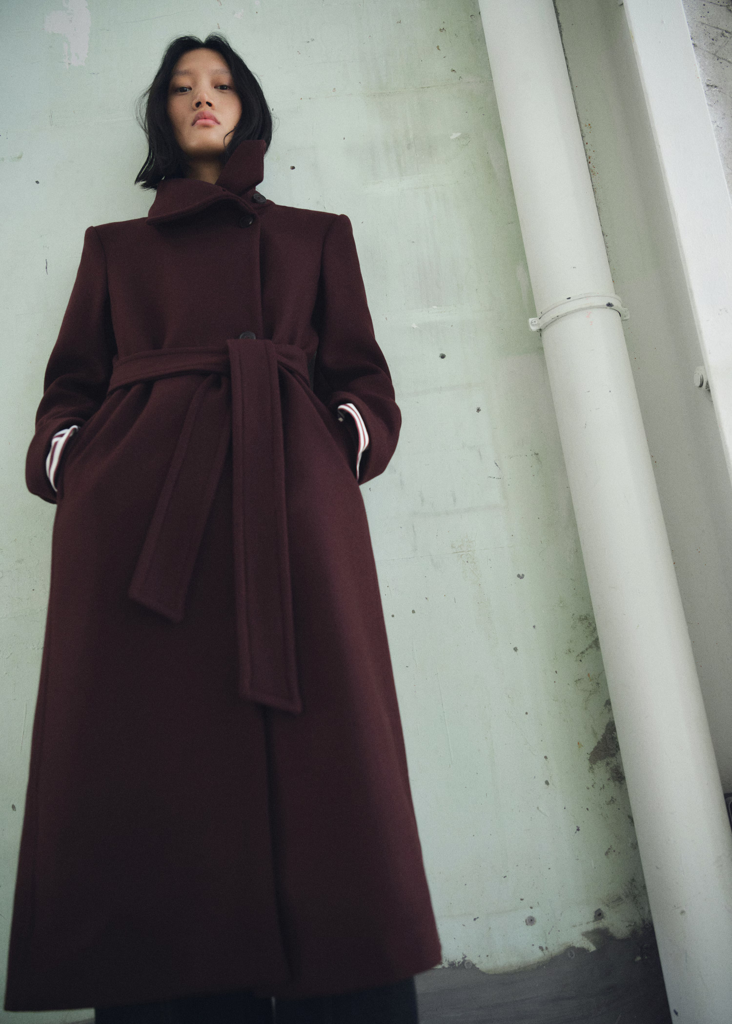 Manteco wool coat with belt - Women | MANGO United Kingdom | MANGO (UK)