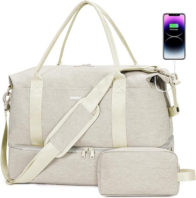 For Spirit Airlines 18x14x8 Personal Item Bag Underseat Carry On Bag with Wet Pocket & Shoe Compa... | Amazon (US)